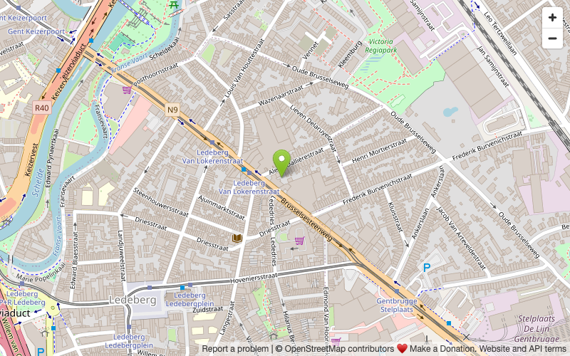 Daylight bv - Brusselsesteenweg 715, 9050 Gentbrugge sur la carte